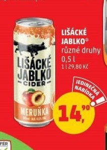 Lišácké jablko různé druhy 0,5 l