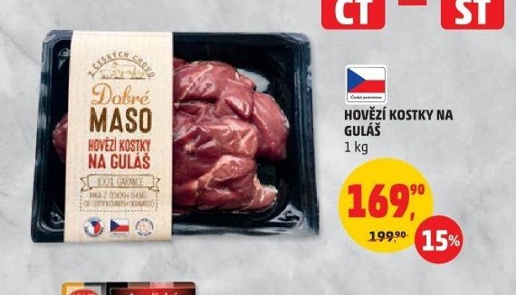 HOVĚZÍ KOSTKY NA GULÁŠ