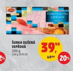 ŠUNKA DUŠENÁ VEPŘOVÁ