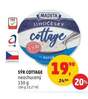 Sýr Cottage neochucený 150 g