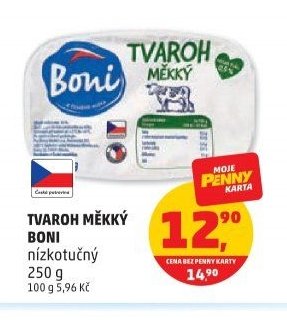 Tvaroh měkký Boni nízkotučný 250 g