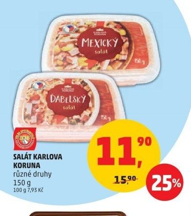SALÁT KARLOVA KORUNA různé druhy 150 g