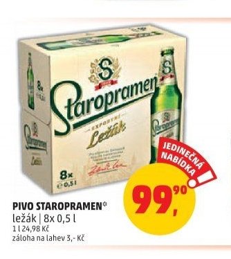 Pivo Staropramen ležák