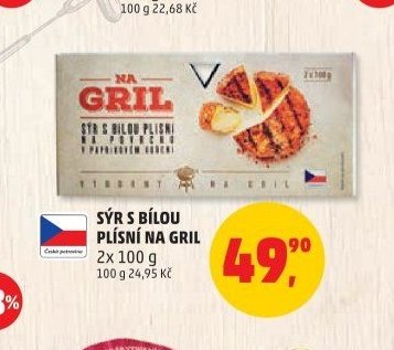 SÝR S BÍLOU PLÍSNÍ NA GRIL