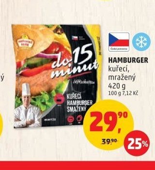 HAMBURGER kuřecí, mražený