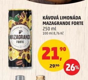 Kávová limonáda Mazagrande Forte