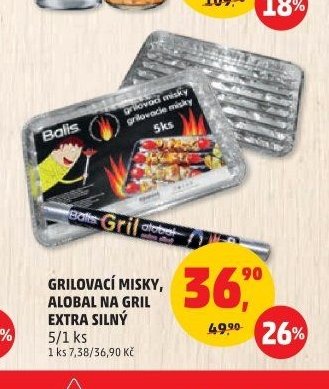 Grilovací misky, Alobal na gril extra silný