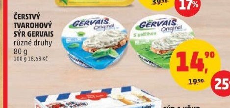 Čerstvý tvarohový sýr Gervais