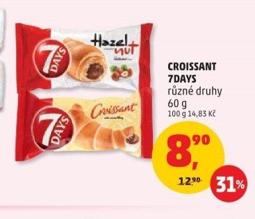 Croissant 7Days různé druhy
