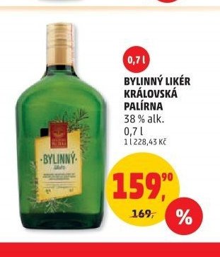 Bylinný likér Královská Palírna
