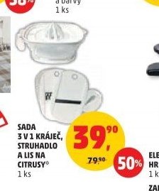SADA 3 V 1 KRÁJEČ, STRUHADLO A LIS NA CITRUSY