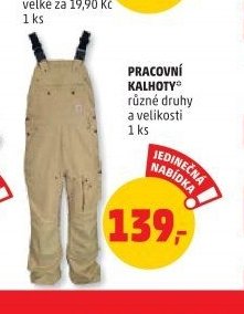 PRACOVNÍ KALHOTY