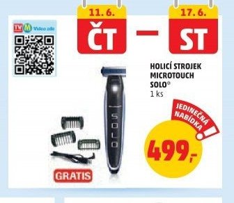HOLICÍ STROJEK MICROTOUCH SOLO