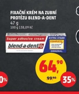 FIXAČNÍ KRÉM NA ZUBNÍ PROTÉZU BLEND-A-DENT