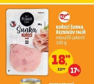 KUŘECÍ ŠUNKA ŘEZNÍKŮV TALÍŘ