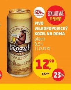PIVO VELKOPOPOVICKÝ KOZEL NA DOMA
