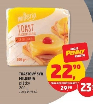 Toastový sýr Milkeria