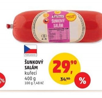 Šunkový salám kuřecí