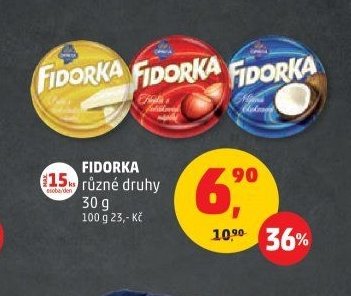 FIDORKA různé druhy