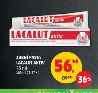 ZUBNÍ PASTA LACALUT AKTIV