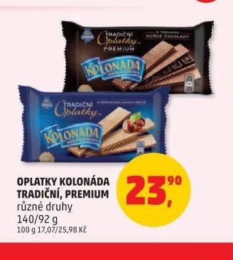 OPLATKY KOLONÁDA TRADIČNÍ, PREMIUM