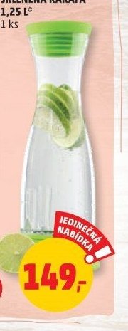 SKLENĚNÁ KARAFA 1,25 l