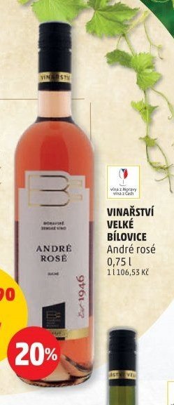 VINAŘSTVÍ VELKÉ BÍLOVICE André rosé 0,75 l