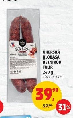 UHERSKÁ KLOBÁSA ŘEZNÍKŮV TALÍŘ 240 g