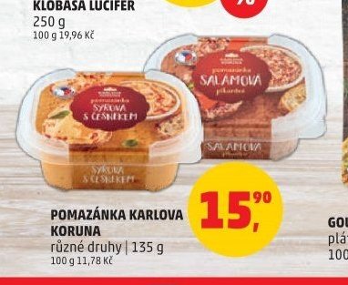 POMAZÁNKA KARLOVA KORUNA
