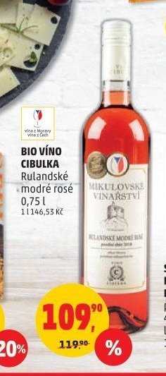 BIO VÍNO CIBULKA Rulandské modré rosé