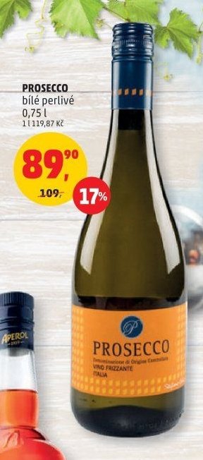 PROSECCO bílé perlivé 0,75 l