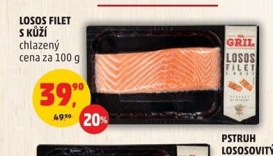 Losos filet s kůží