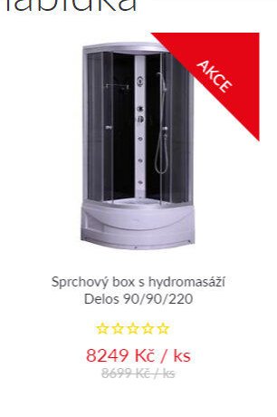 Sprchový box s hydromasáží Delos 90/90/220 - bauMax akcniletaky.com
