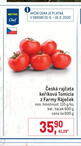 Česká rajčata keříková Tomicia z Farmy Ráječek