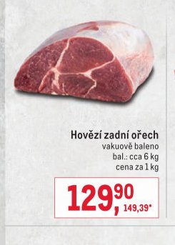 Hovězí zadní ořech