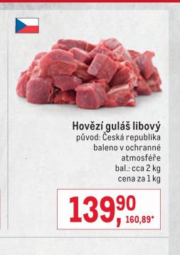 Hovězí guláš libový