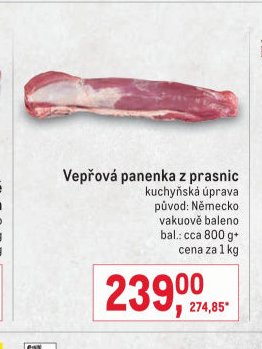 Vepřová panenka z prasnic
