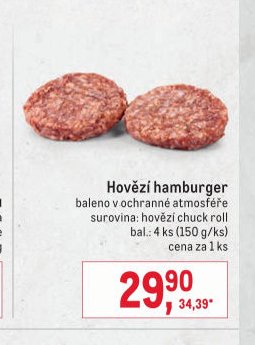 Hovězí hamburger