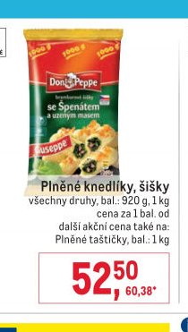 Plněné knedlíky, šišky