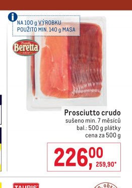 Prosciutto crudo