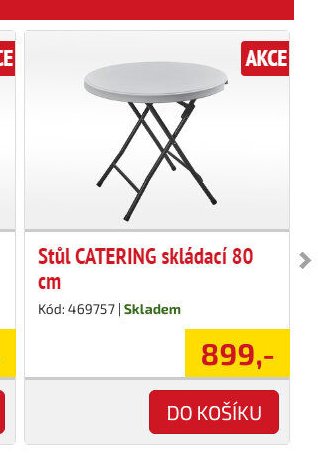 Stůl CATERING skládací 80 cm - UNI HOBBY akcniletaky.com