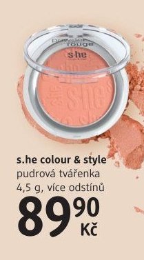 s.he colour & style pudrová tvářenka