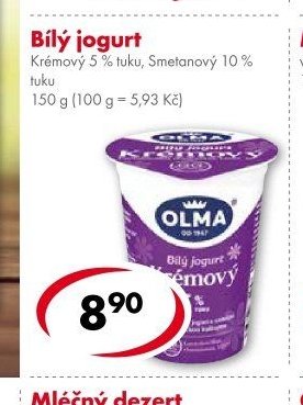 Bílý jogurt