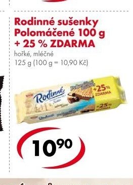 Rodinné sušenky Polomáčené