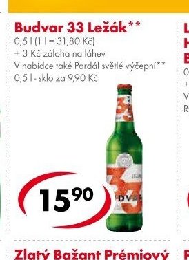 Budvar 33 Ležák