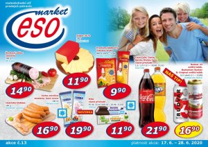 akční leták ESO MARKET 17.6.2020-28.6.2020