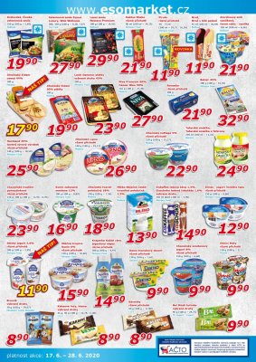 akční leták ESO MARKET 17.6.2020-28.6.2020