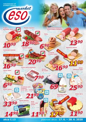 akční leták ESO MARKET 17.6.2020-28.6.2020
