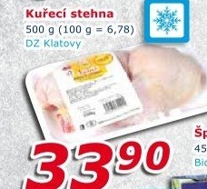 Kuřecí stehna mražená DZ Klatovy