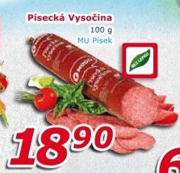 Salám Vysočina písecká Maso uzeniny Písek